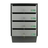 Cutie poștală Glory 4 Argintiu/ Negru   600 x 385 x 140 mm 4,8 kg