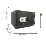 Seif certificat antifoc Kronberg Fire32KE cheie/electronic 315x445x425 mm EN15659/60P